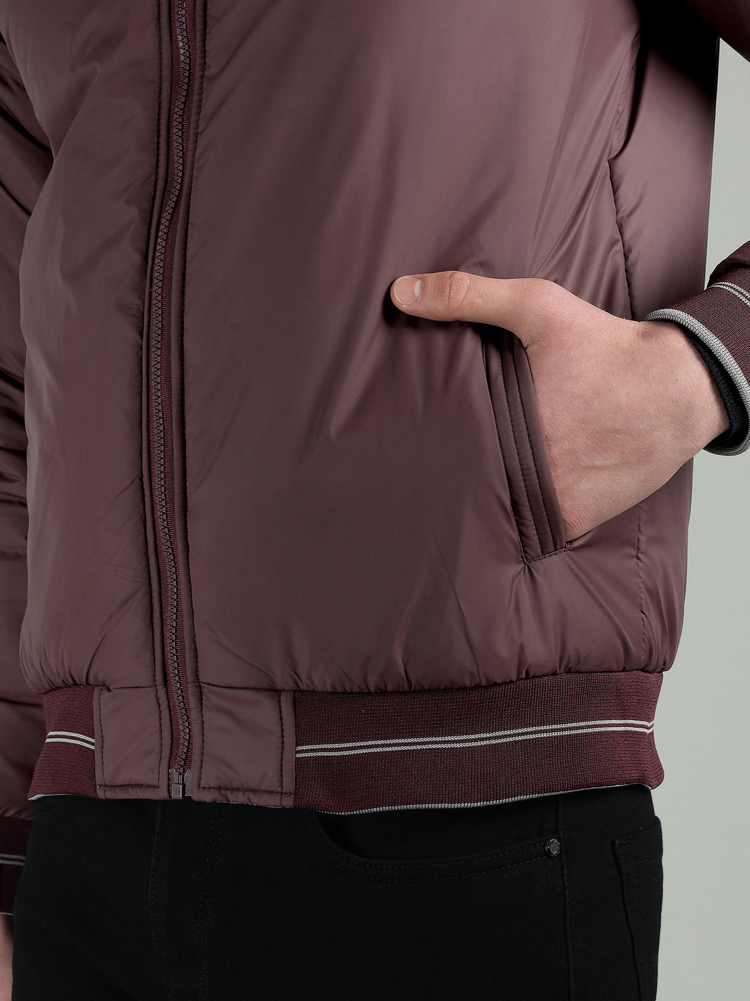 Men’s Puffer Reversible Jacket With Zip Closer
