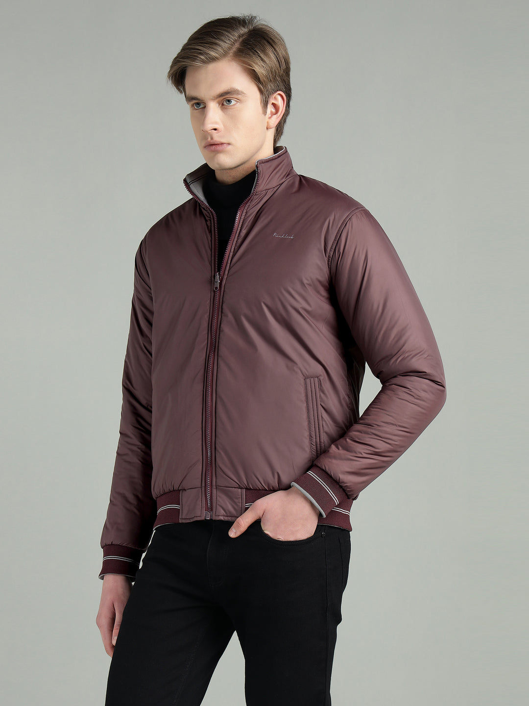 Men’s Puffer Reversible Jacket With Zip Closer