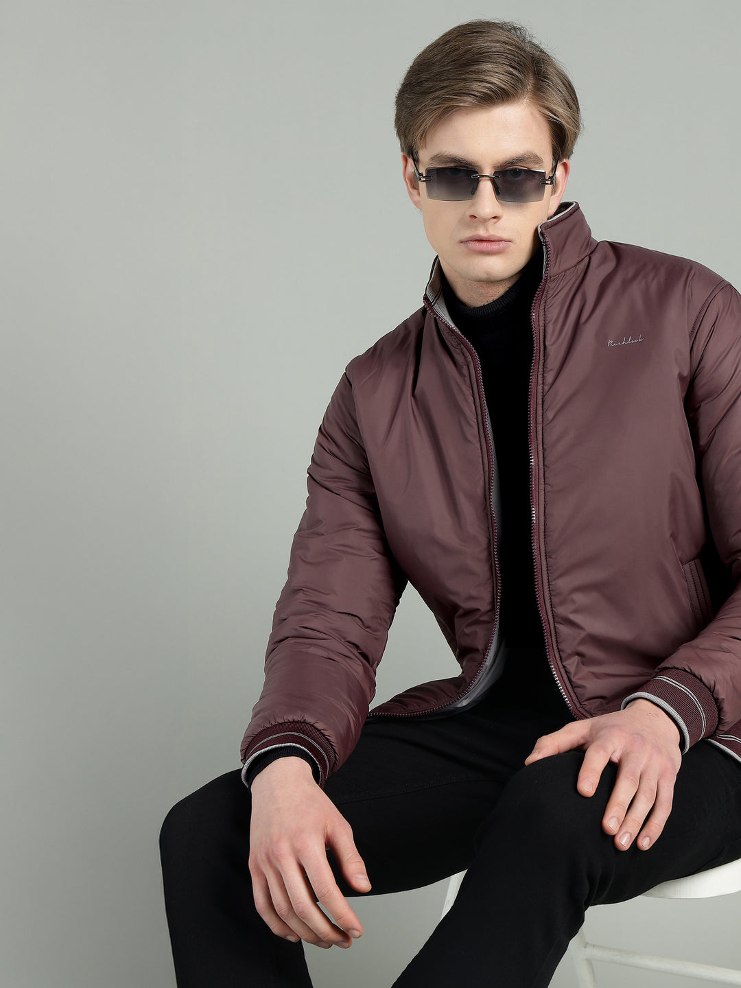 Men’s Puffer Reversible Jacket With Zip Closer