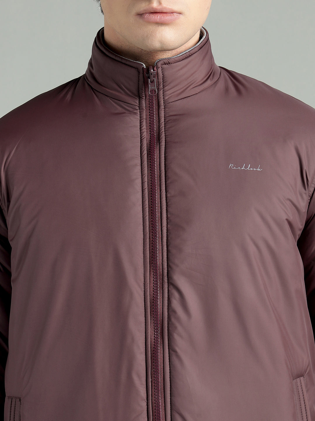 Men’s Puffer Reversible Jacket With Zip Closer