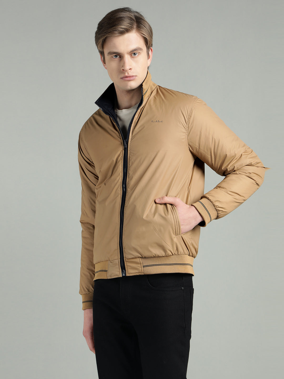 Men’s Puffer Reversible Jacket With Zip Closer