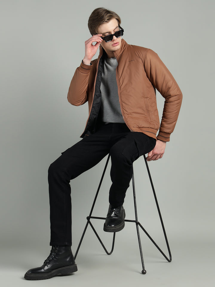 Men’s Puffer Reversible Jacket With Zip Closer