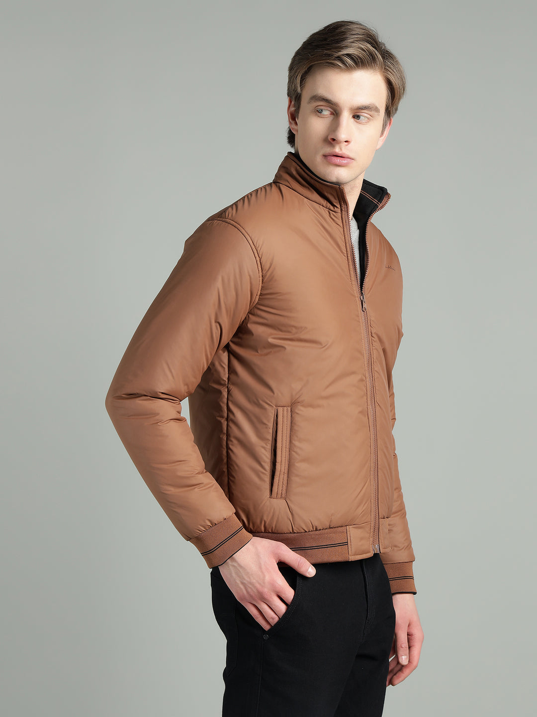 Men’s Puffer Reversible Jacket With Zip Closer