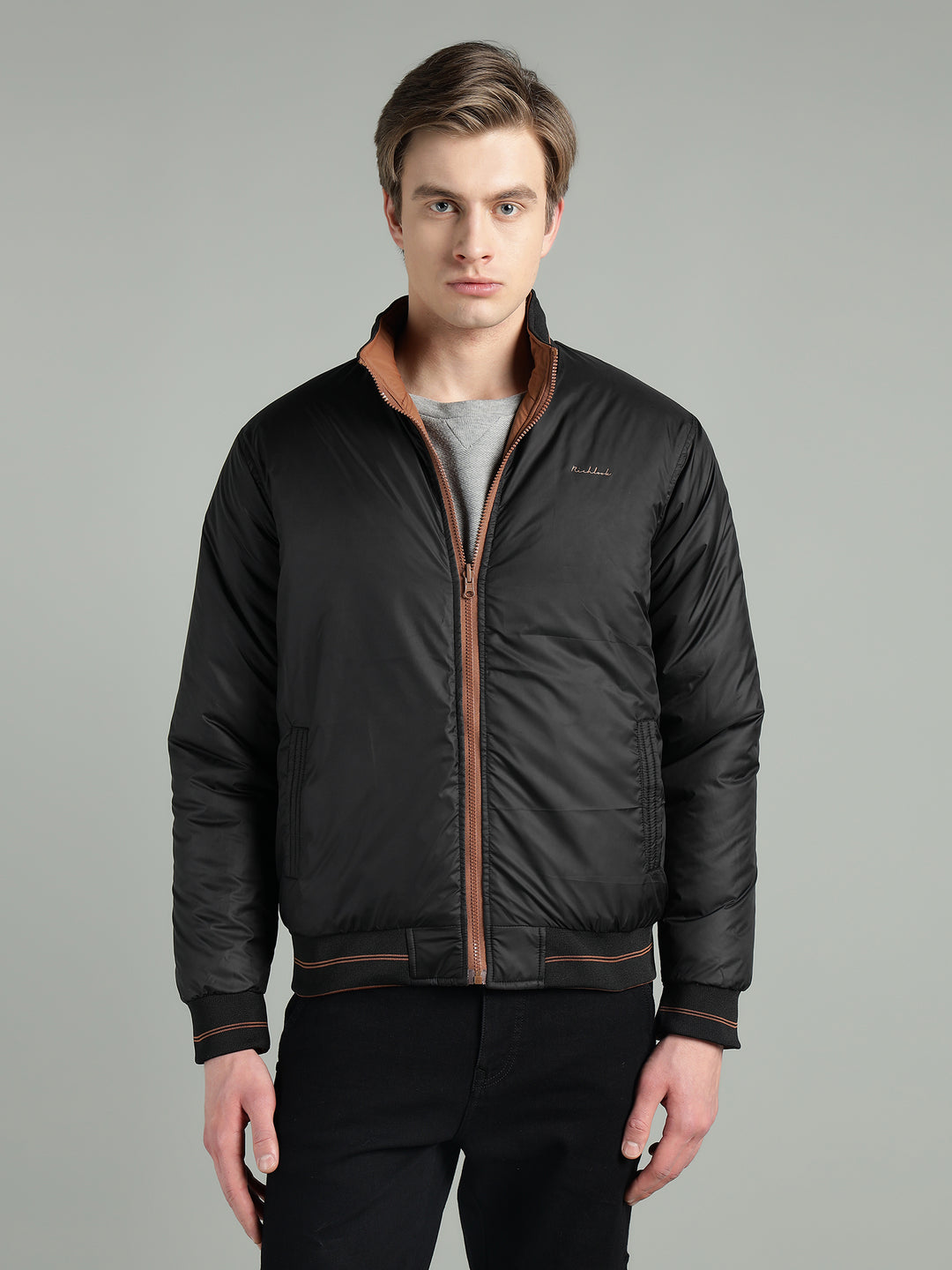 Men’s Puffer Reversible Jacket With Zip Closer