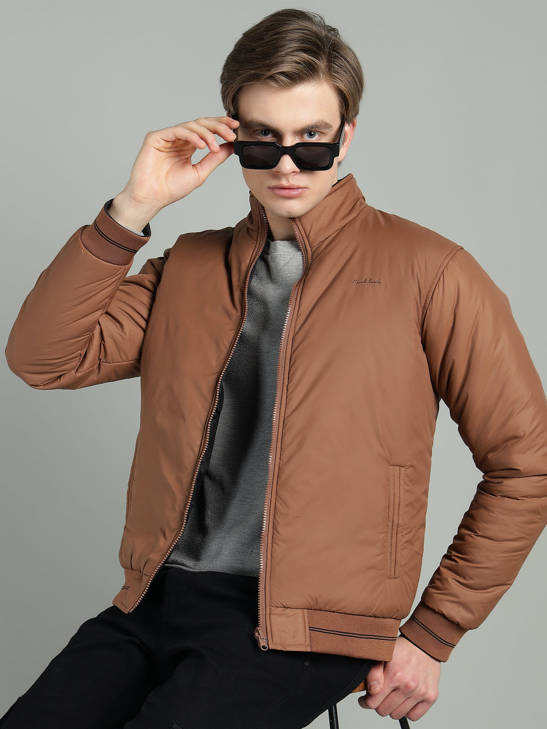 Men’s Puffer Reversible Jacket With Zip Closer