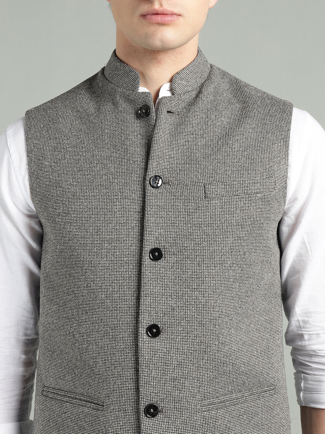 Men’s Textured Nehru Jacket