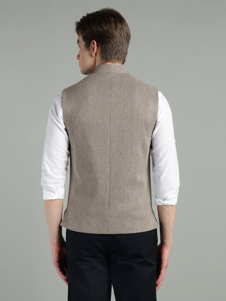 Men’s Textured Nehru Jacket