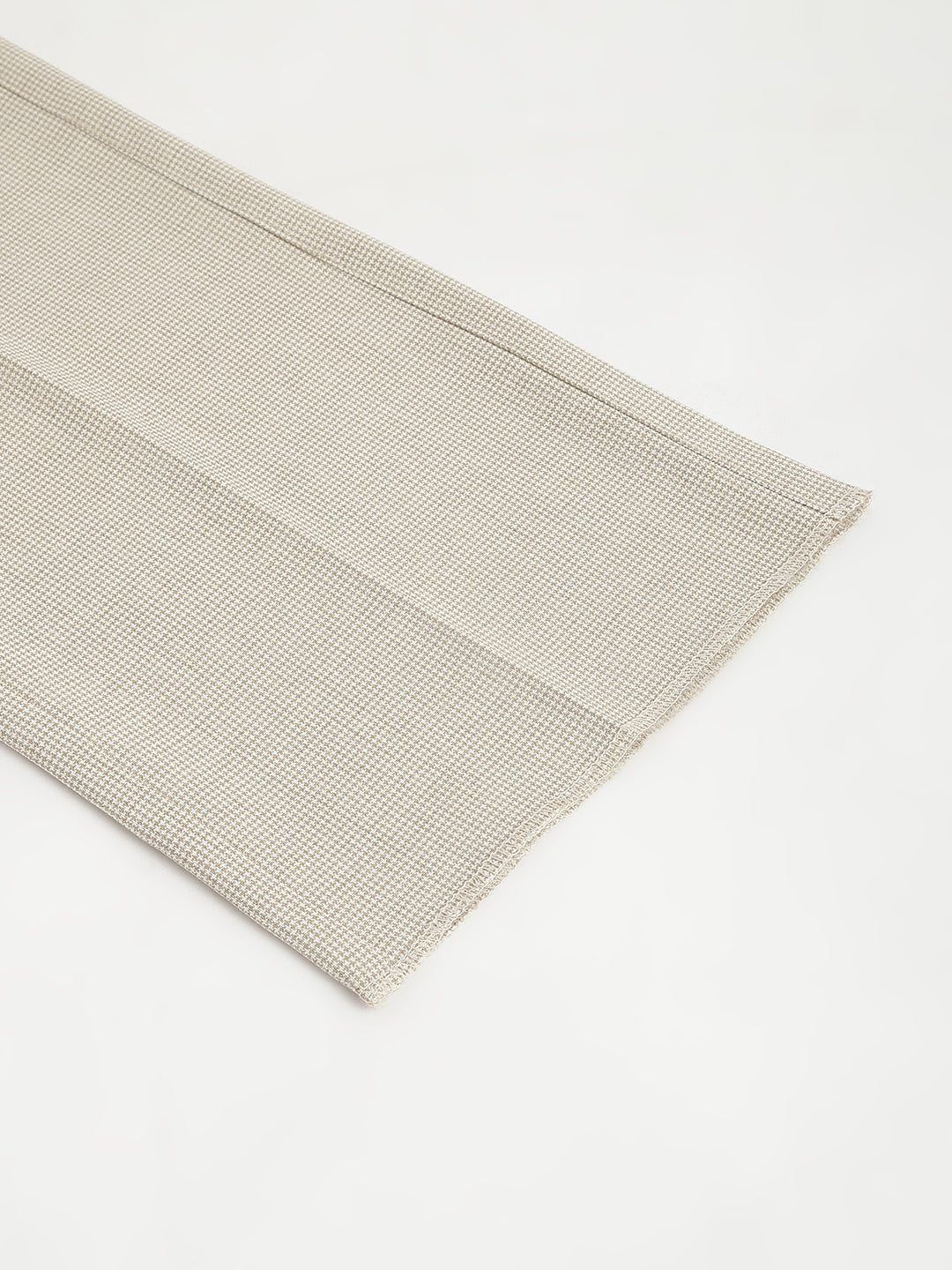 Men Beige Standard Fit Solid Formal Trouser