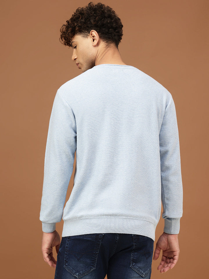 men-crew-neck-mã©lange-sweater-sw-0006-sky-melange-m