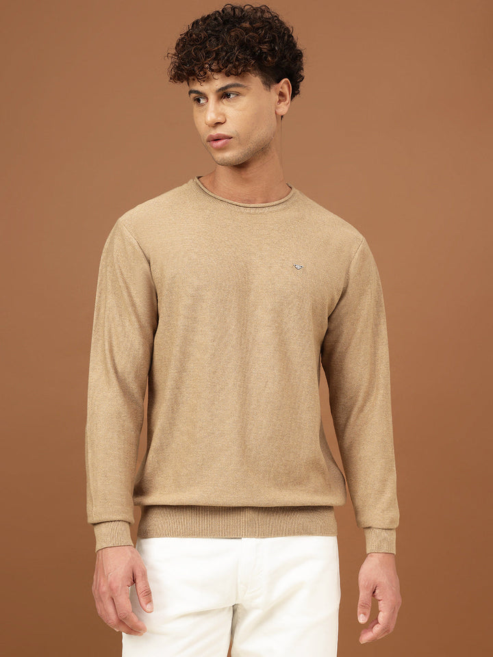 men-crew-neck-mã©lange-sweater-sw-0006-sky-melange-m