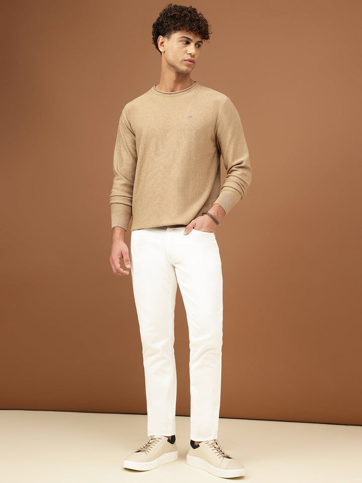 men-crew-neck-mã©lange-sweater-sw-0006-sky-melange-m