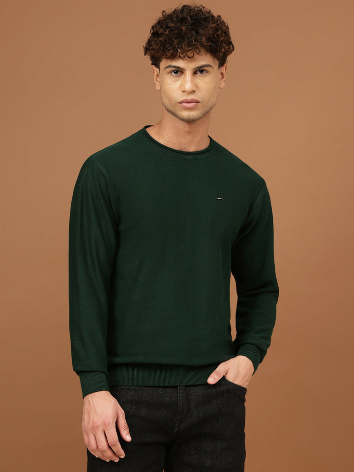 men-solid-round-neck-sweater-sw-0007-black