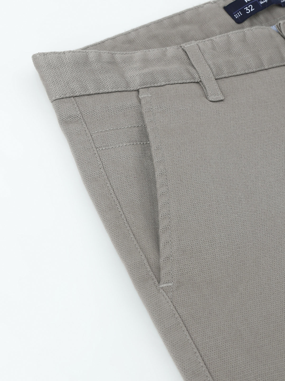 Men Casual Grey Chinos Trouser