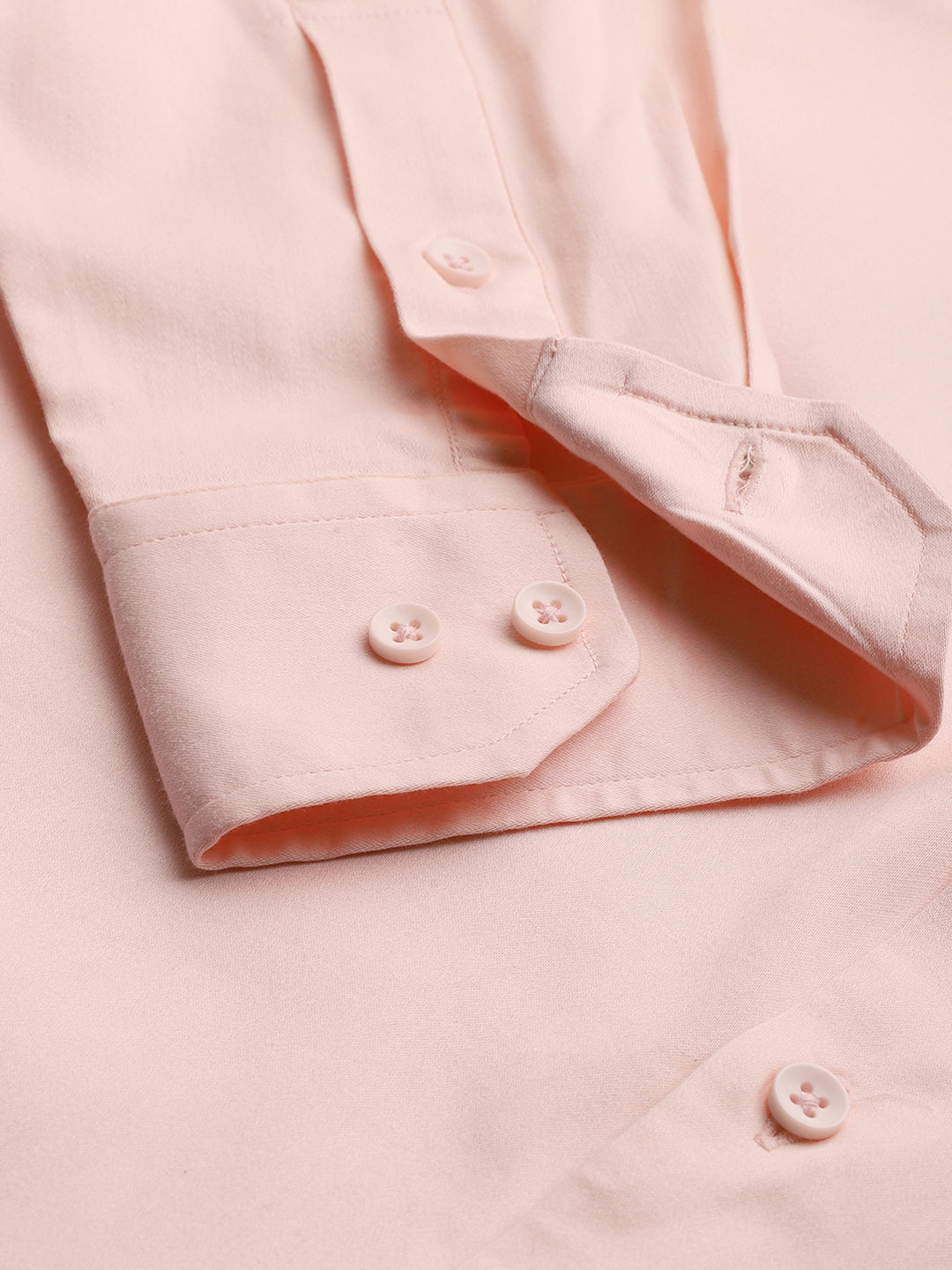 Men Pink Lycra Cotton Partywear Shirt