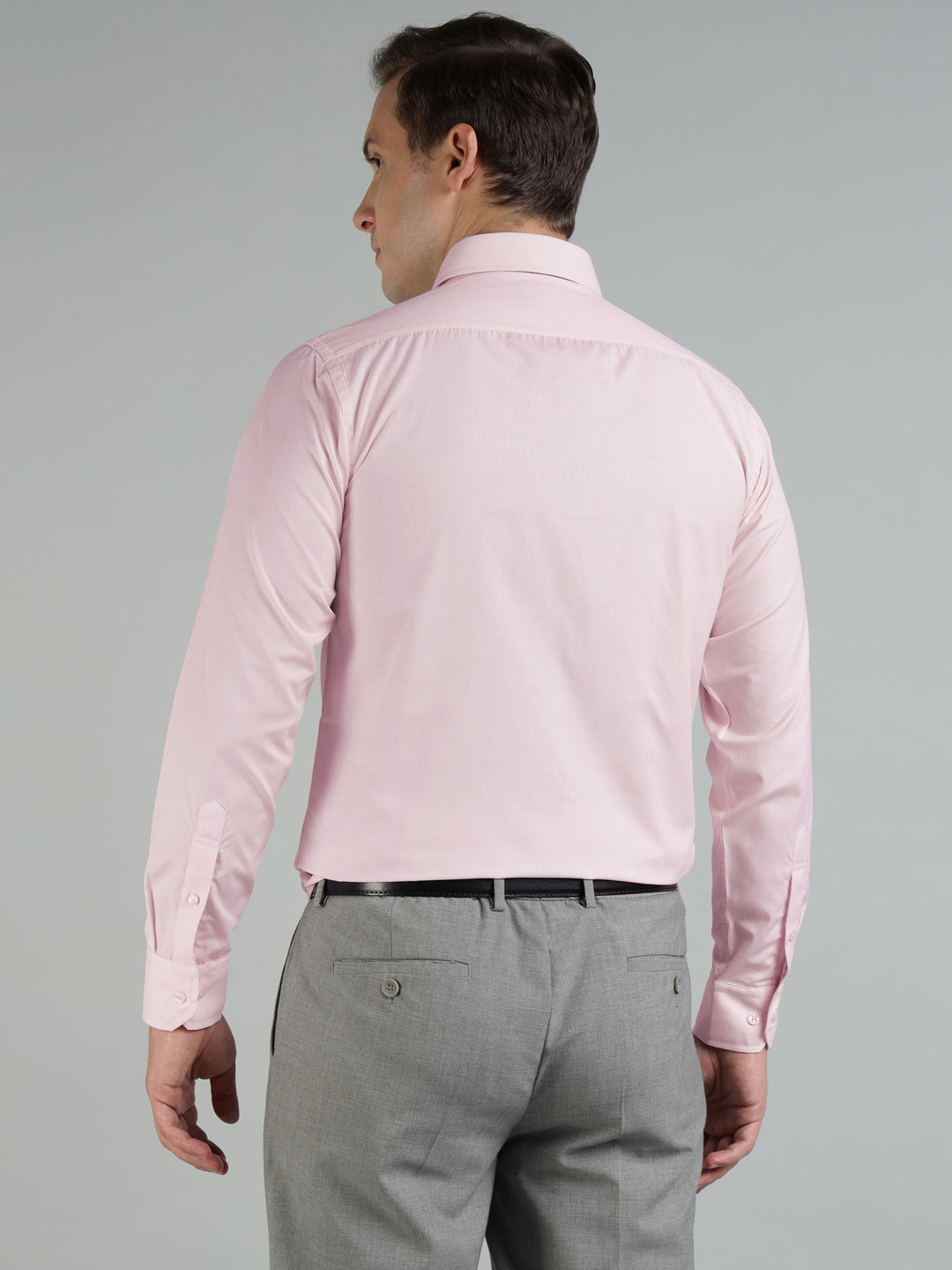 Men Pink Cotton Formal Shirt