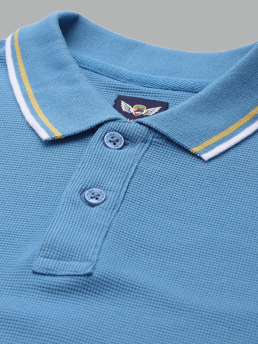 Men Sky Blue Polo T-Shirt