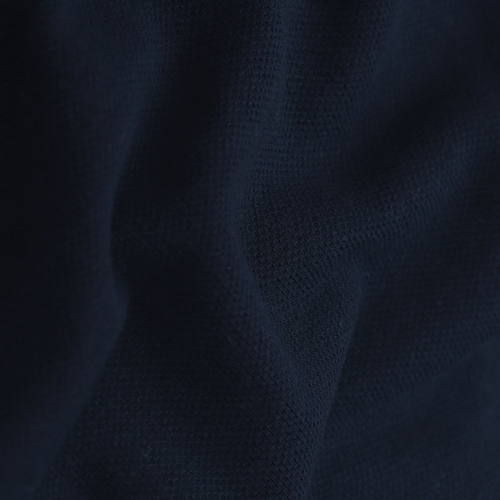 Men's White & Navy Blue Cotton Polo T-Shirt