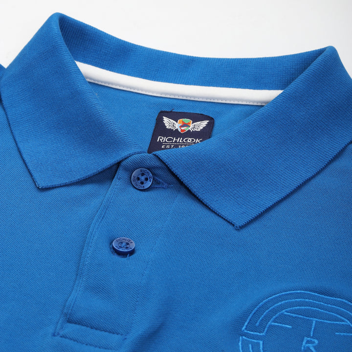 Men's Royal Blue Cotton Polo T-Shirt