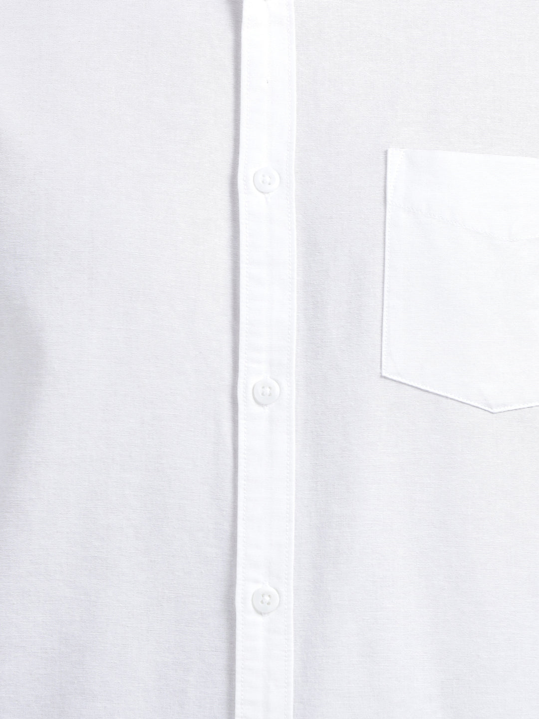 Men’s White Cotton Linen Shirt – Full Sleeve