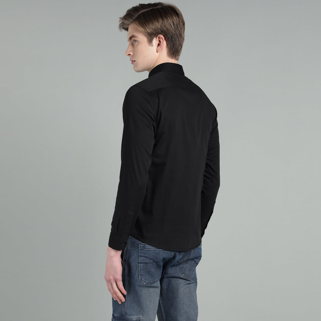 Men Sky Slim Fit Cotton Casual Shirt