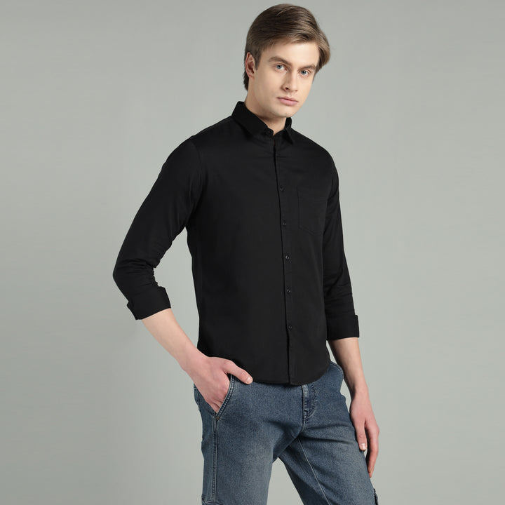Men Sky Slim Fit Cotton Casual Shirt