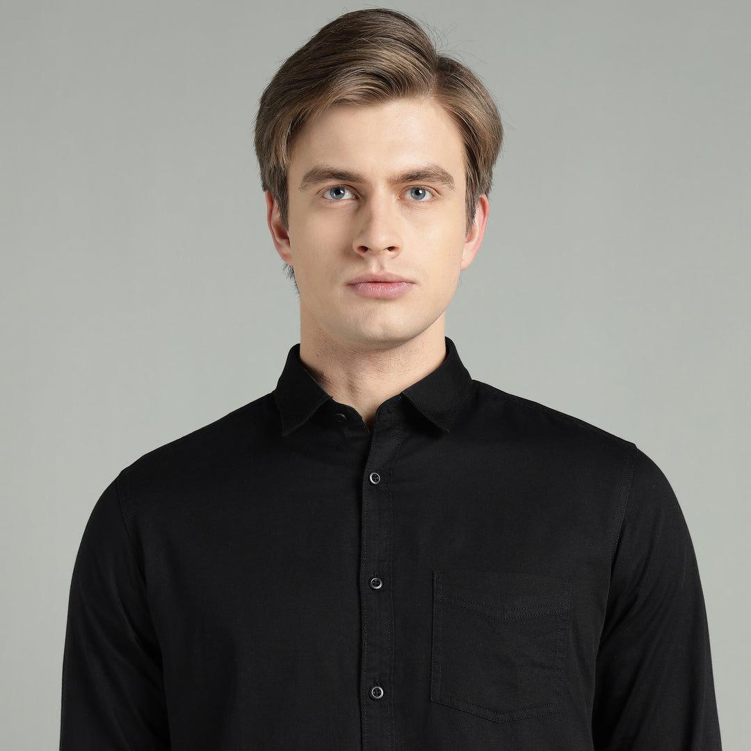 Men Sky Slim Fit Cotton Casual Shirt