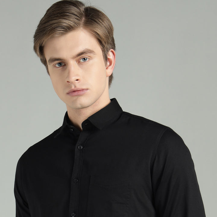 Men Sky Slim Fit Cotton Casual Shirt