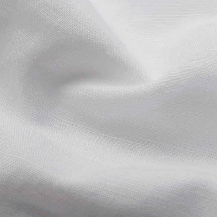 Men’s White Mandarin Collar Linen Cotton Kurta Shirt