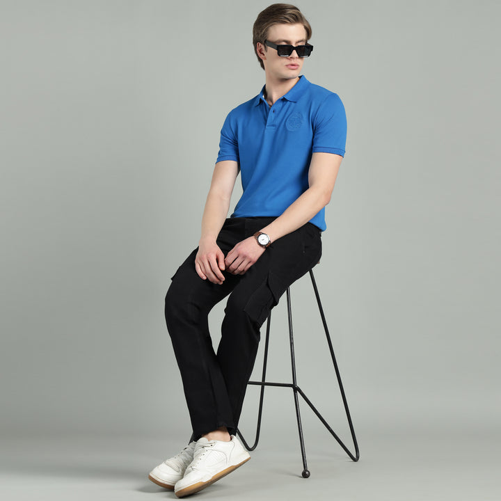 Men’s Slim-Fit Denim Cargo Jeans