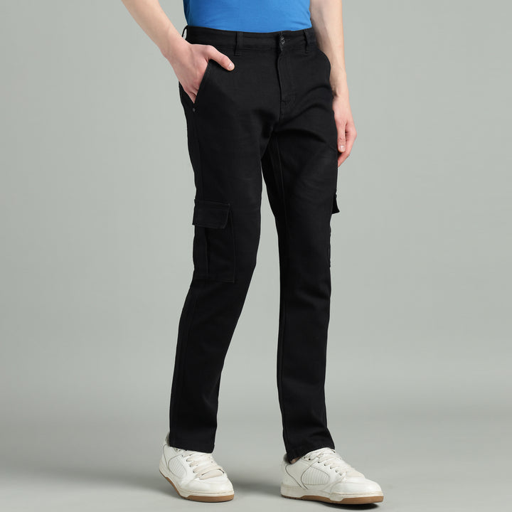 Men’s Slim-Fit Denim Cargo Jeans