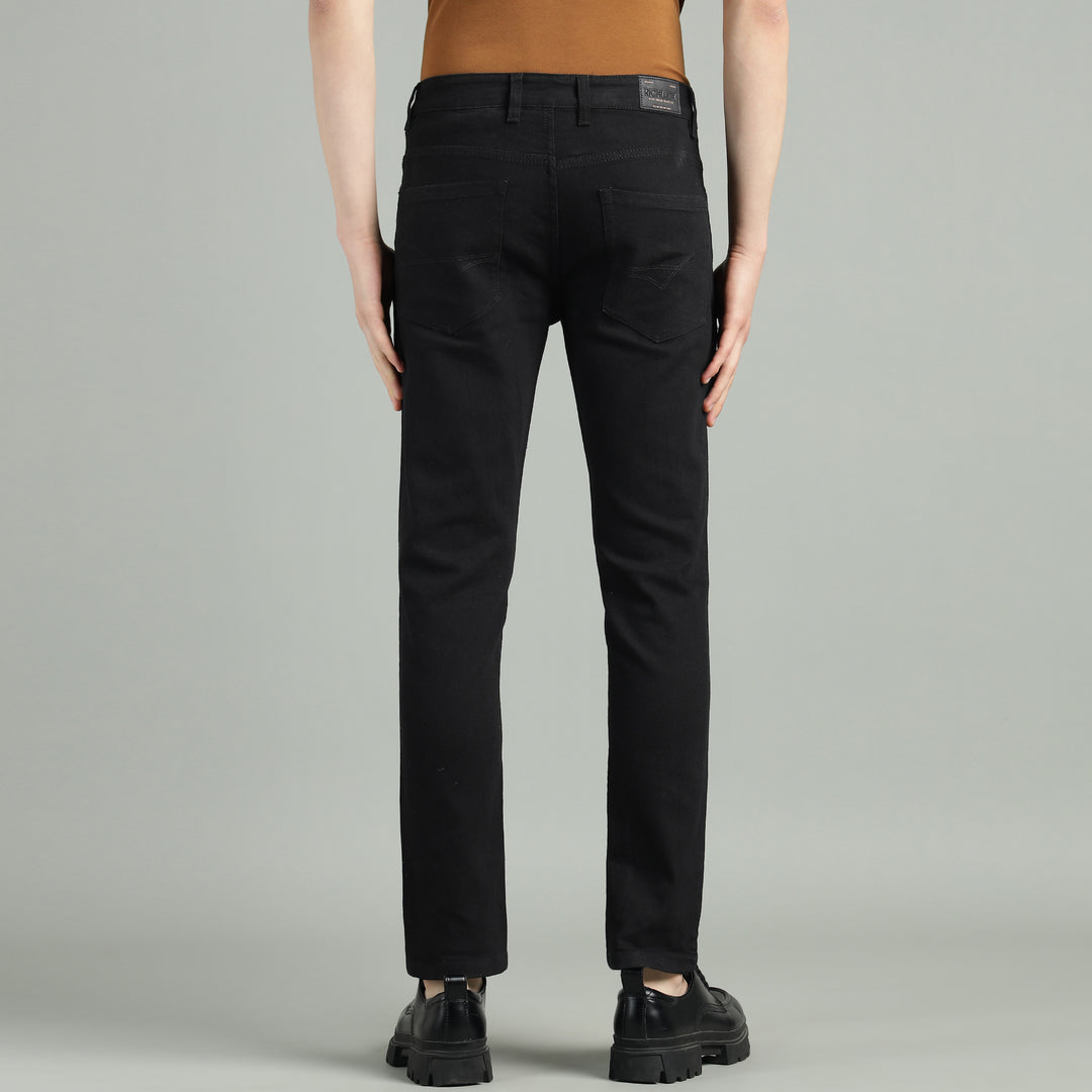 Men’s Black Slim-Fit Stretch Jeans
