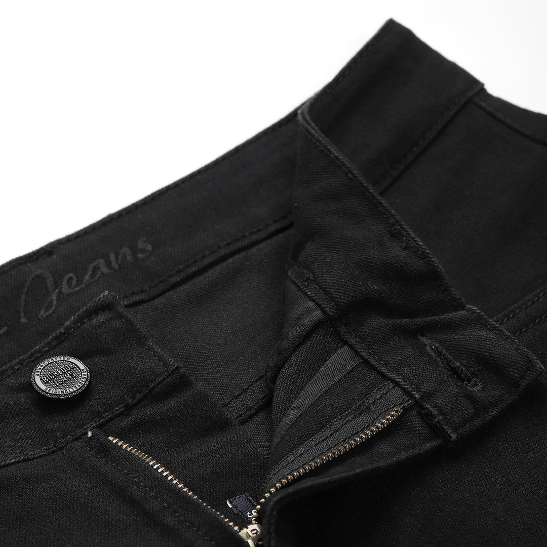 Men’s Black Slim-Fit Stretch Jeans