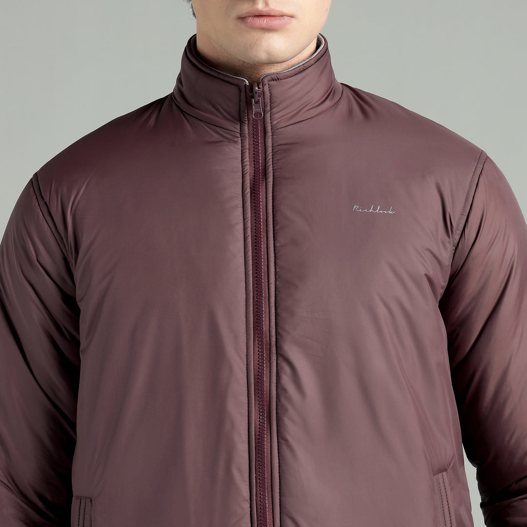 Men’s Puffer Reversible Jacket With Zip Closer