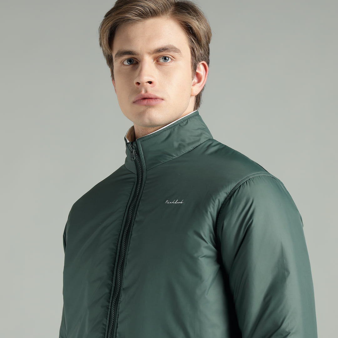 Men’s Puffer Reversible Jacket With Zip Closer