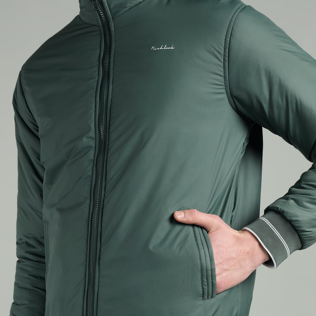 Men’s Puffer Reversible Jacket With Zip Closer