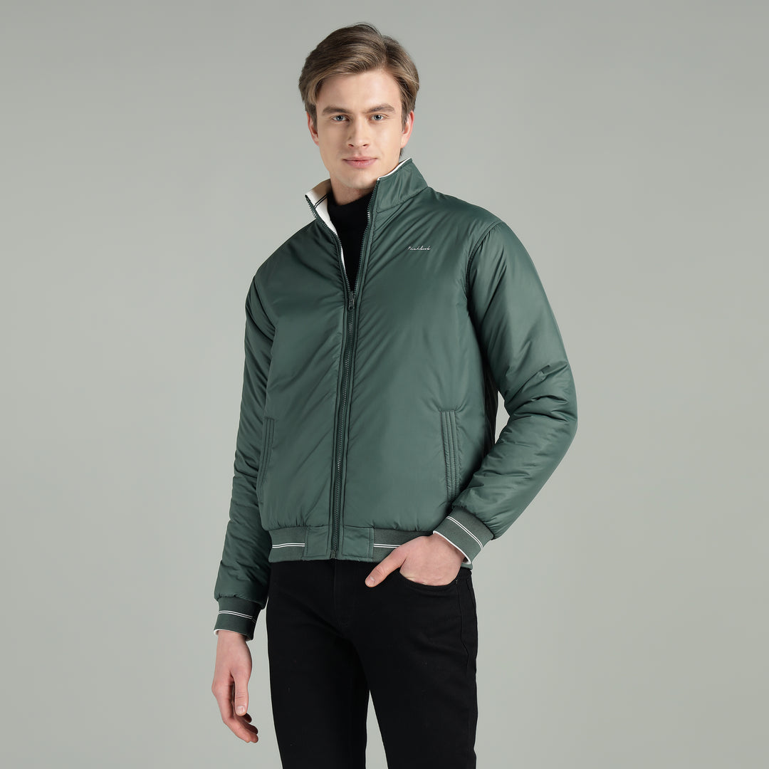 Men’s Puffer Reversible Jacket With Zip Closer