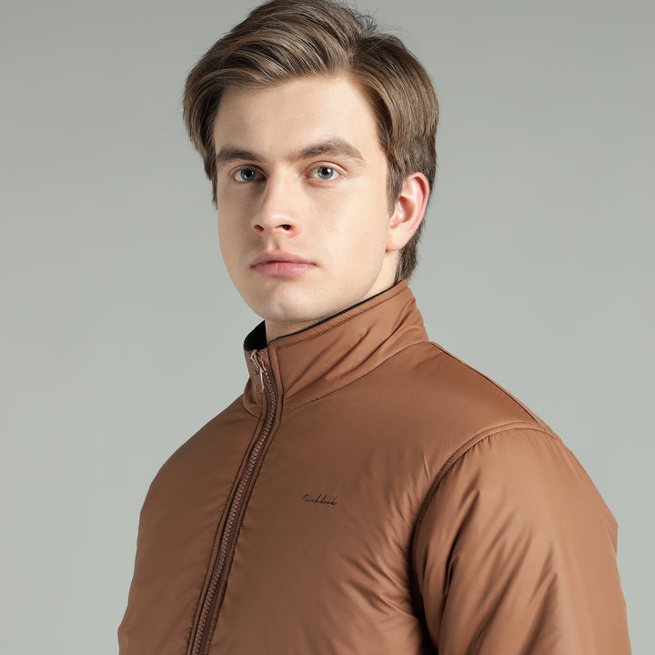 Men’s Puffer Reversible Jacket With Zip Closer