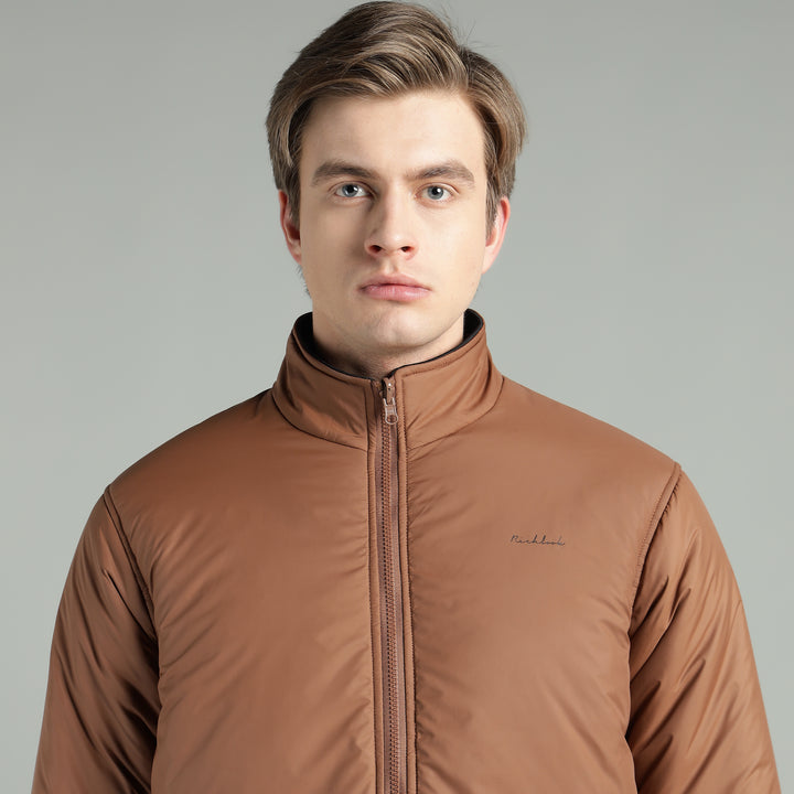 Men’s Puffer Reversible Jacket With Zip Closer