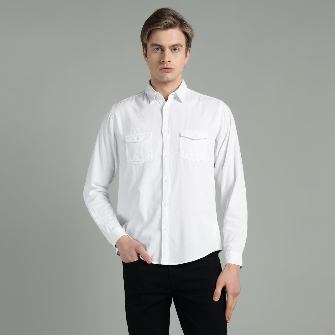 Men’s Fine-Wale Corduroy Casual Wear Shirt
