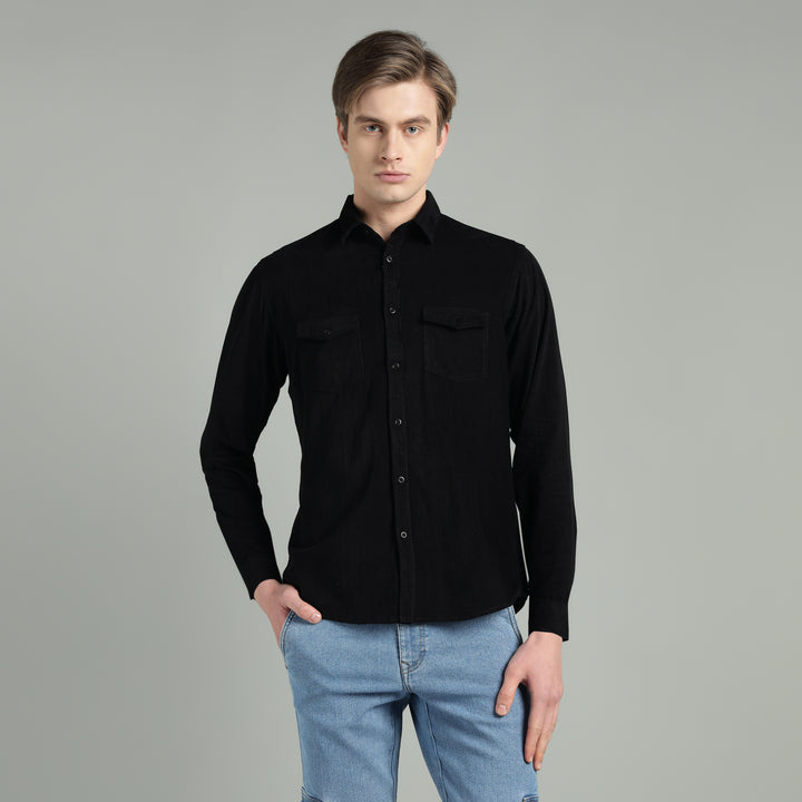 Men’s Fine-Wale Corduroy Casual Wear Shirt