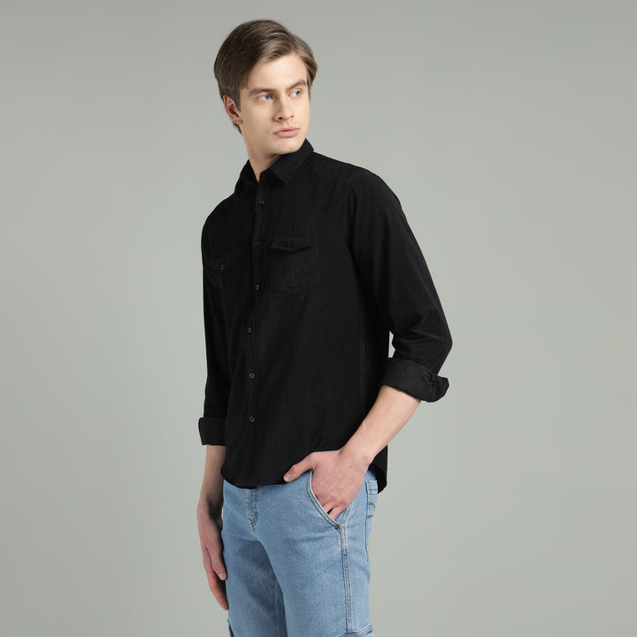 Men’s Fine-Wale Corduroy Casual Wear Shirt