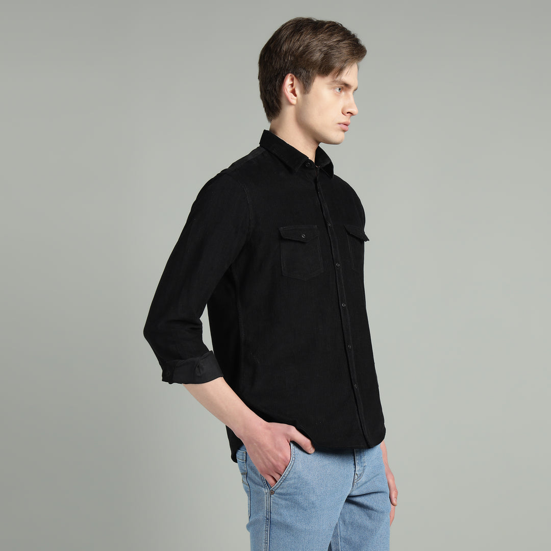 Men’s Fine-Wale Corduroy Casual Wear Shirt