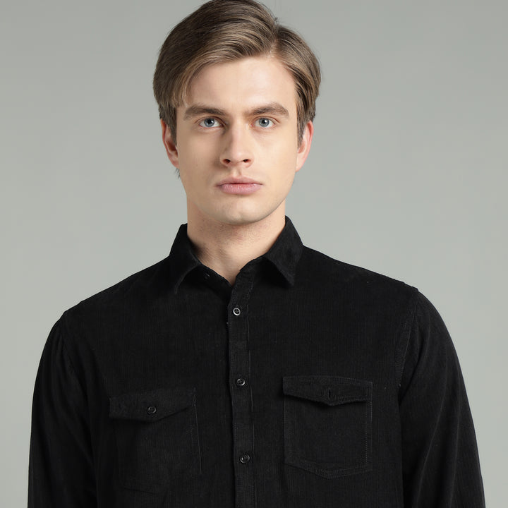 Men’s Fine-Wale Corduroy Casual Wear Shirt