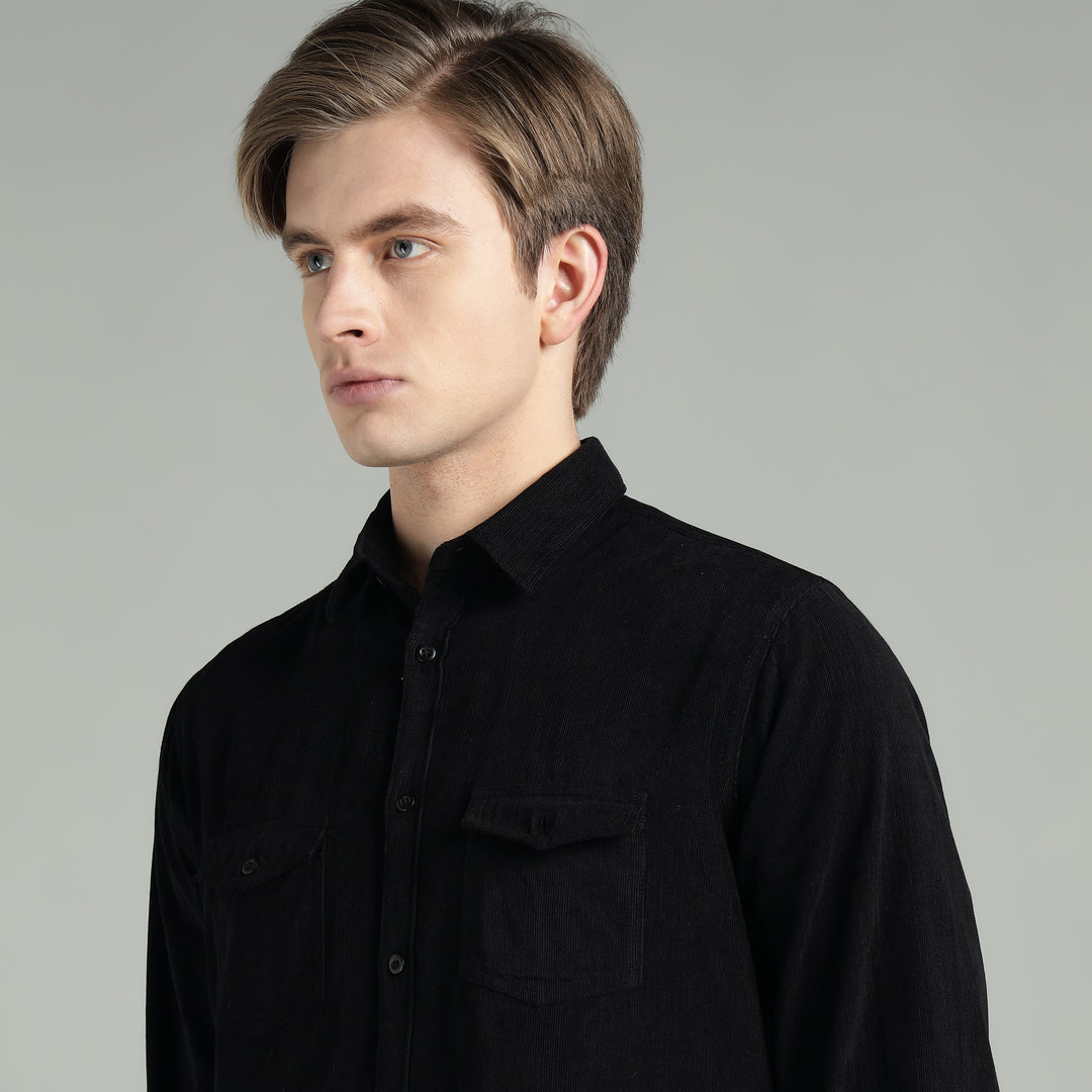 Men’s Fine-Wale Corduroy Casual Wear Shirt