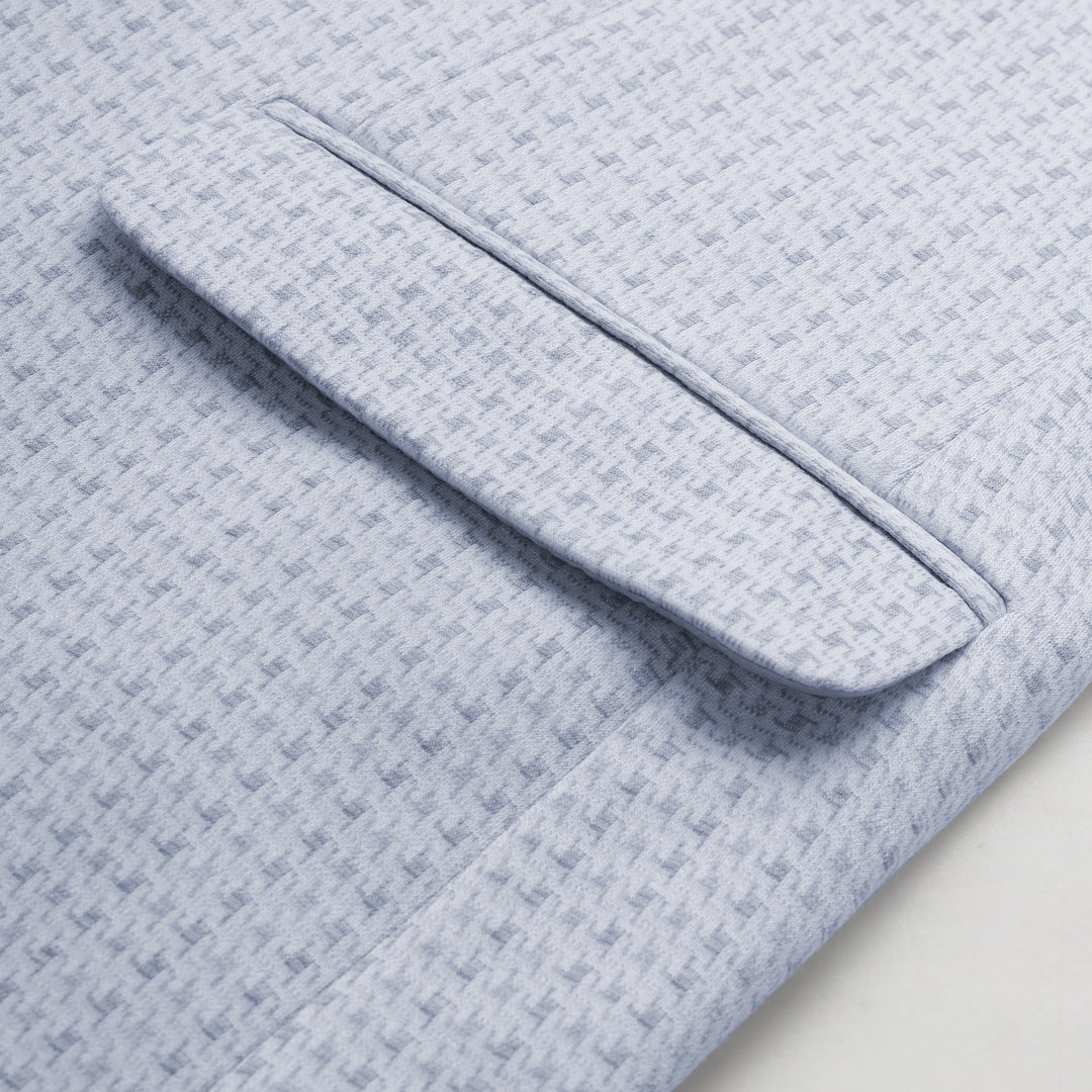 Men’s Slim-Fit Micro-Houndstooth Pattern Blazer