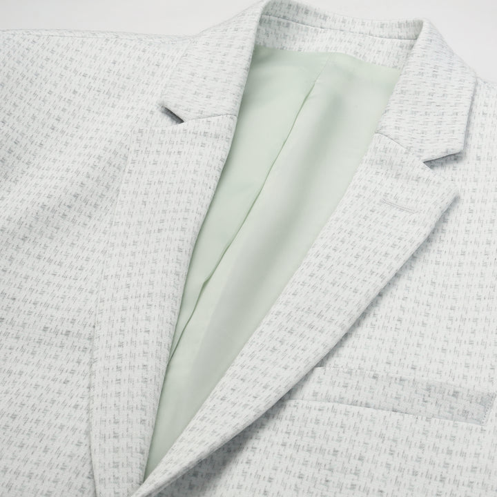 Men’s Slim-Fit Micro-Houndstooth Pattern Blazer