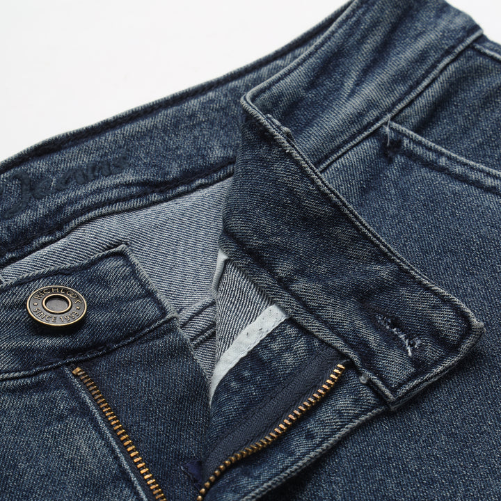 Men’s Slim-Fit Denim Cargo Jeans