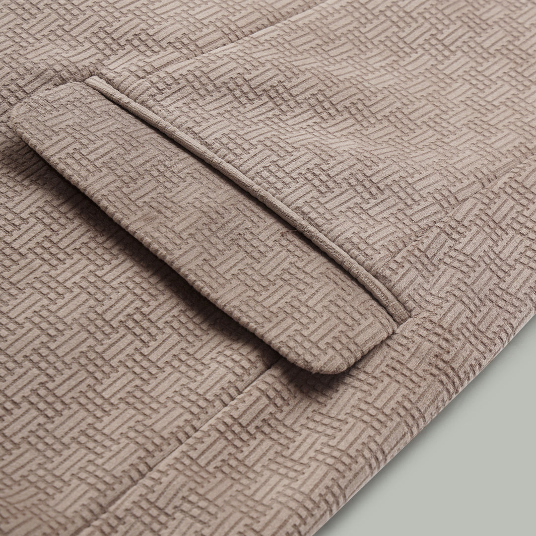 Men’s Jacquard Weave Texture Slim Fit Blazer