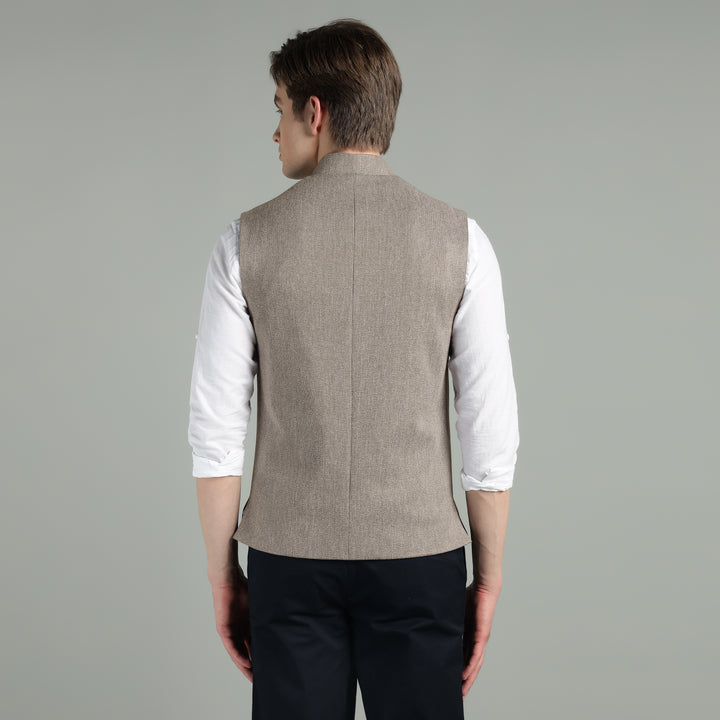 Men’s Textured Nehru Jacket