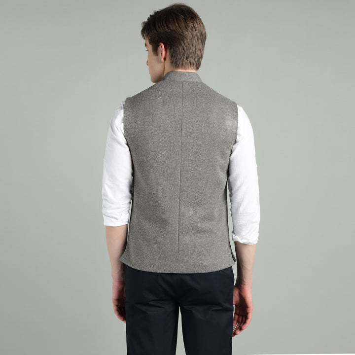 Men’s Textured Nehru Jacket